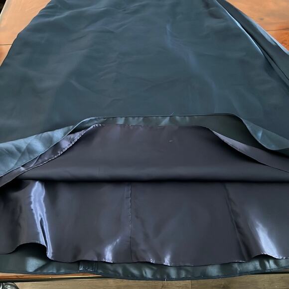 Alfred Angelo Navy Blue Strapless Formal Gown Prom Evening Size 11 Beaded - Picture 10 of 15